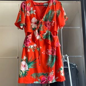 Skies are Blue Floral Dress